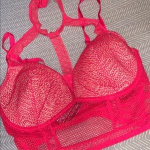 Red Victoria’s Secret bra